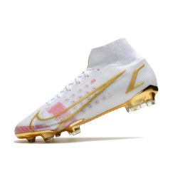 Nike Mercurial Superfly VIII Elite DF FG Blanco Rosado Rojo_6.jpg